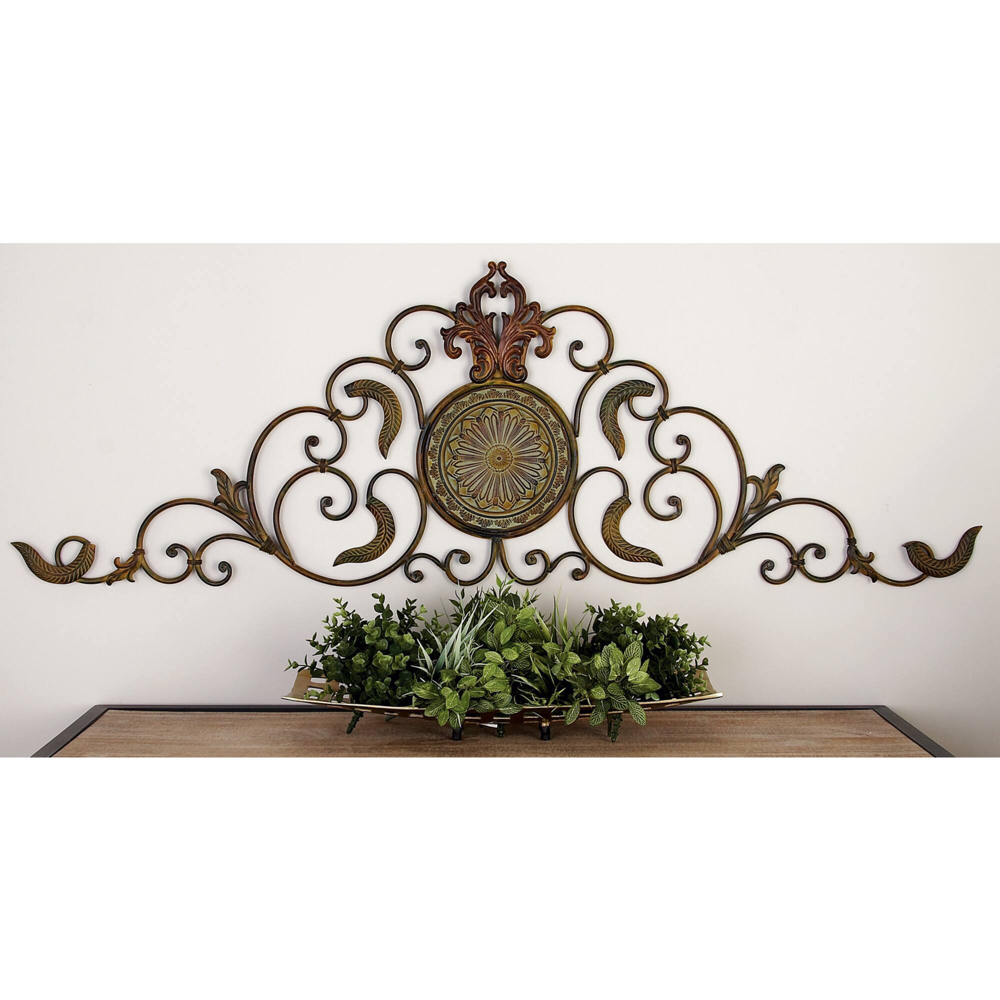 57" Gold iron Rustic Wall Décor